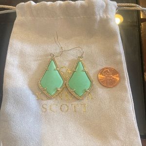 Mint Kendra Scott earrings